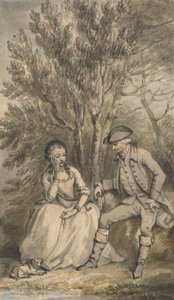 Illustration to A Sentimental Journey: Episode: Maria and her Dog Sylvia by Edward Edwards