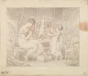 Illustration for The New Doll: Sewing Clothes for the Doll by Edward Francis Burney
