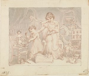 Illustration for The New Doll: Untitled by Edward Francis Burney