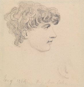 January 9th, 1804, Miss Ann Lukie (?) by Edward Francis Burney