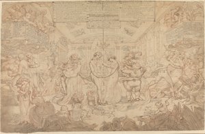 Preparatory Drawing for The Waltz by Edward Francis Burney