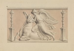 Winged Figure Slaying a Bull