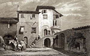 Residence of Lord Byron 1811 by Edward Francis Finden