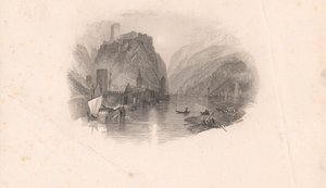 The Castle Rhine by Edward Francis Finden