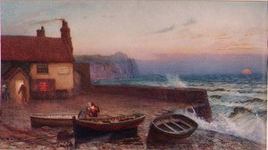 Sandsend, Whitby by Edward Frederick Brewtnall