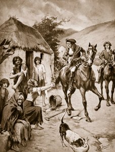 Irish life, c.1710, illustration from 