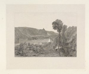 Prudhoe Castle, Northumberland by Edward Goodall
