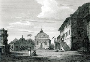 Government House at Malacca, engraved by George Cooke by Edward Hawke Locker