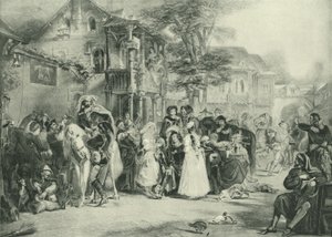 Chaucer and the Canterbury Pilgrims by Edward Henry Corbould
