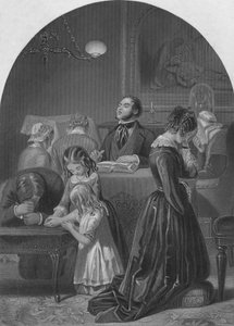 Family Worship by Edward Henry Corbould