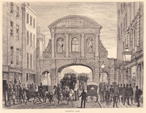 Temple Bar in Fleet Street, c.1870 by Edward Henry Fahey