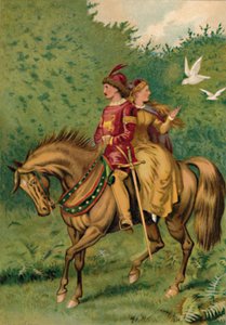 Cinderella and the Prince by Edward Henry Wehnert