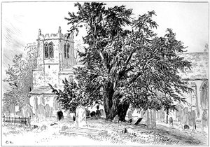 Snitterfield Church, Snitterfield, Warwickshire by Edward Hull
