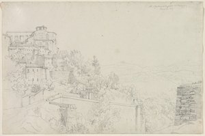 Saint Agostino from Bulagajo, Perugia by Edward Jakob von Steinle