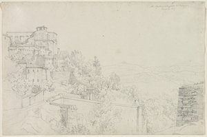 Saint Agostino from Bulagajo, Perugia by Edward Jakob von Steinle