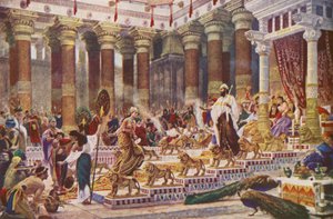 The Visit of the Queen of Sheba to King Solomon by Edward John (after) Poynter
