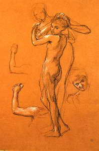 Study for Idle Fears (II) by Edward John Poynter