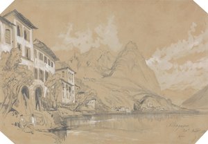 Albogasio by Edward Lear