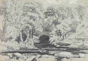 Calder Bridge by Edward Lear
