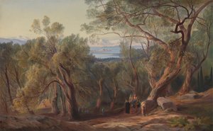 Corfu from Santa Decca by Edward Lear