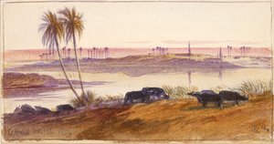 El Hon, Egypt by Edward Lear
