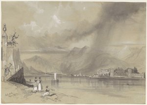 Isola Bella, Lago Maggiore by Edward Lear