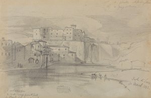 Isola di Sora, 31 March 1842 by Edward Lear