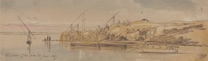 Luxor, 7:30 am, 20 January 1867 by Edward Lear
