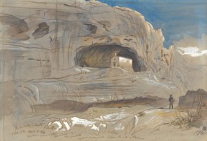Rocky Valley of Mosta, Malta, 1:30 p.m. (April 3, 1866) by Edward Lear
