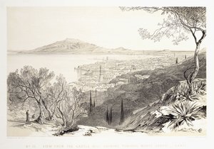 View from the Castle Hill, Looking Towards Monte Skopo, Zante by Edward Lear