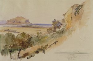View near Palermo by Edward Lear