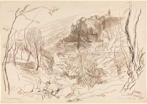 View of Ceriana by Edward Lear