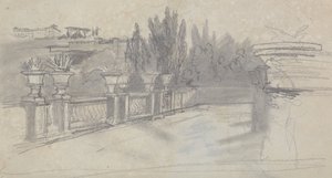 Villa Torlonia, formerly Villa Conti, Frascati by Edward Lear