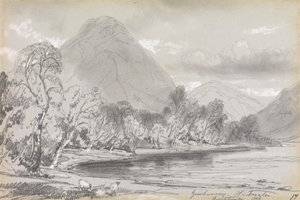 Yewbarrow, Wastwater, 16 September 1836 by Edward Lear