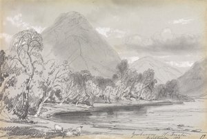 Yewbarrow, Wastwater, 16 September 1836 by Edward Lear