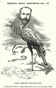 Punch Cartoon: Edmond Fitzmaurice by Edward Linley (after) Sambourne