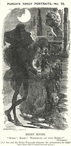 Punch Cartoon: Henry Irving, English Actor by Edward Linley (after) Sambourne
