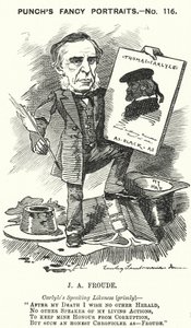Punch Cartoon: James Anthony Froude, English Historian, Novelist and Biographer