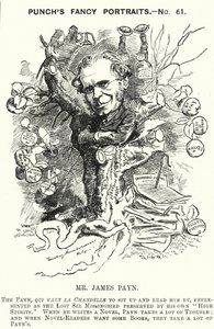 James Payn, English Novelist (engraving) by Edward Linley (after) Sambourne