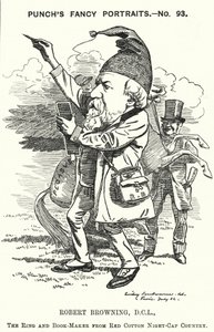 Robert Browning, English poet and playwright by Edward Linley (after) Sambourne