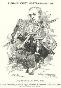 Sir Michael Arthur Bass by Edward Linley (after) Sambourne