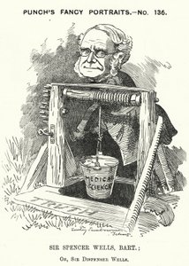 Thomas Spencer Wells, English doctor, surgeon to Queen Victoria by Edward Linley (after) Sambourne