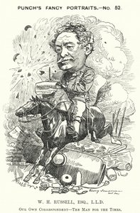 William Howard Russell, Irish journalist and war correspondent by Edward Linley (after) Sambourne