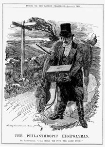 David Lloyd George, Welsh-born British Liberal Statesman. Cartoon by Edward Linley Sambourne from Punch, London, August 1908 by Edward Linley Sambourne