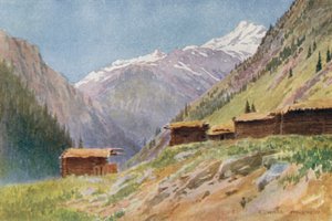 Looking Down the Gurais Valley, from Dudhgai Village by Edward Mary Joseph Molyneux