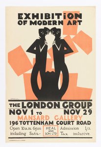 Poster, Exhibition of Modern Art-The London Group by Edward McKnight Kauffer