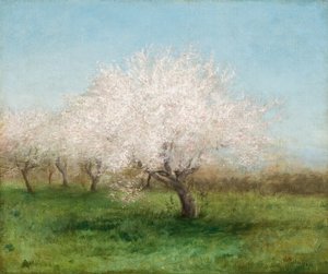 Apple Trees in a Meadow by Edward Mitchell Bannister