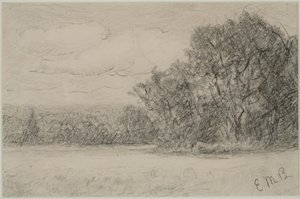 Landscape (#1) c. 1880s by Edward Mitchell Bannister