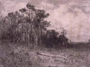 Landscape, Woodland Scene by Edward Mitchell Bannister