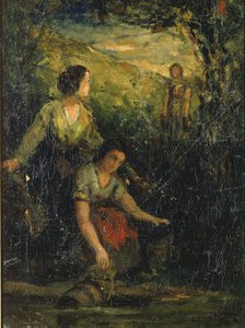 The Drinking Pool by Edward Mitchell Bannister